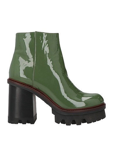 AGL Ankle boot Military green Leather