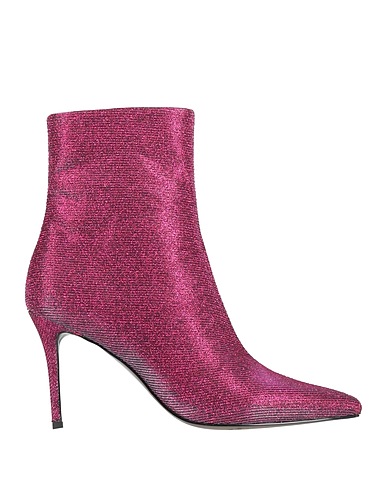 VERSACE JEANS COUTURE Ankle boot Fuchsia Textile fibers