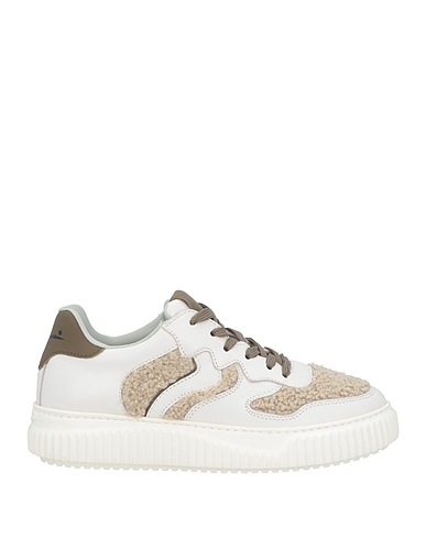 VOILE BLANCHE Sneakers Lead Leather, Textile fibres