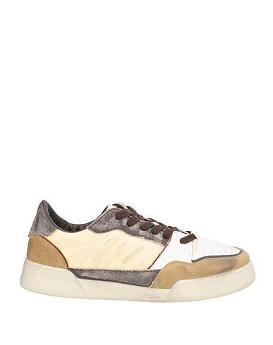 MONOWAY Sneakers Dark brown Leather, Textile fibers
