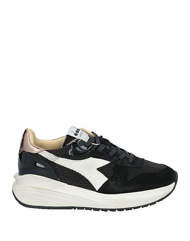 DIADORA HERITAGE Sneakers Black Leather, Textile fibres