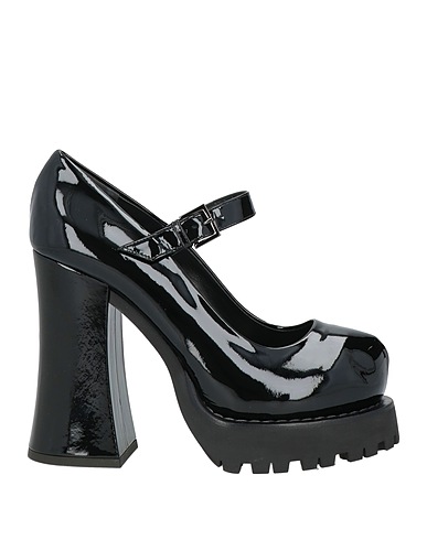 MOSCHINO Court Black Leather