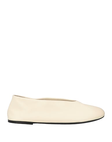KHAITE Ballet flats AVORIO Leather