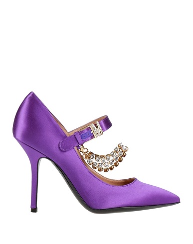 MOSCHINO Pump Purple Textile fibers