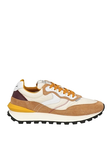 VOILE BLANCHE Sneakers Khaki Leather, Textile fibers