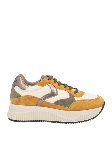 VOILE BLANCHE Sneakers Cammello Pelle di capra, Fibre tessili