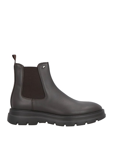 ALBERTO GUARDIANI Stiefelette Dunkelbraun Leder