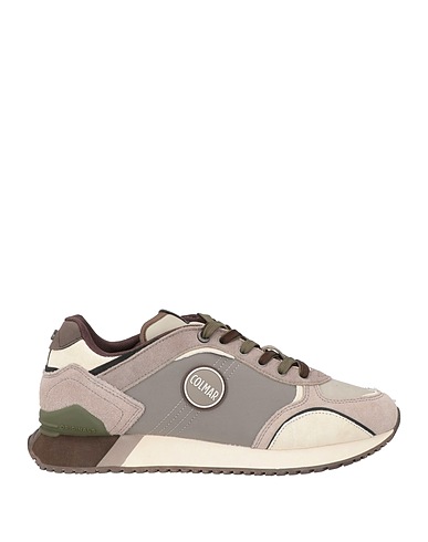 COLMAR Sneakers Light grey Leather, Textile fibres