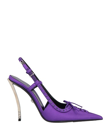 VERSACE Décolleté Viola Fibre tessili