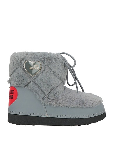 LOVE MOSCHINO Ankle boot GRIGIO Textile fibres