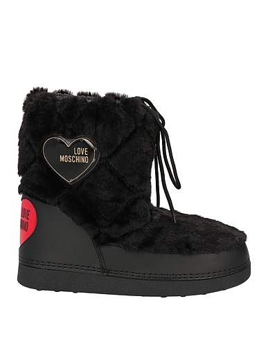 LOVE MOSCHINO Ankle boot Black Textile fibres