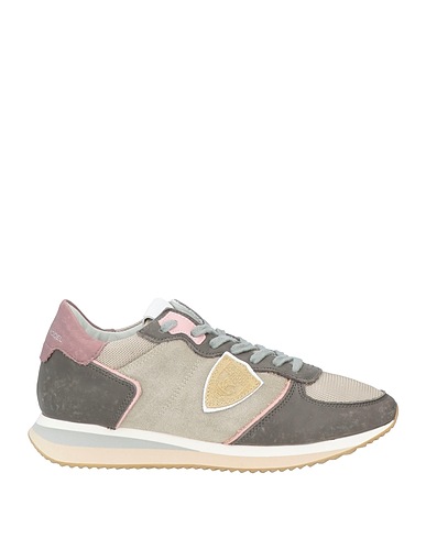 PHILIPPE MODEL Sneakers Lead Leather, Textile fibres
