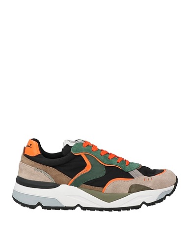 VOILE BLANCHE Sneakers Black Leather, Nylon