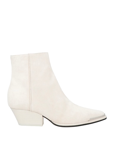SERGIO ROSSI Stivaletti OFF WHITE Pelle