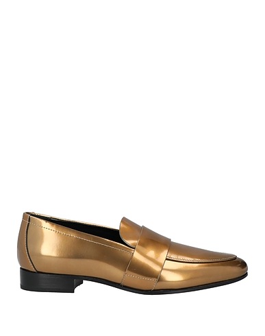 AGL Loafers Gold Leather