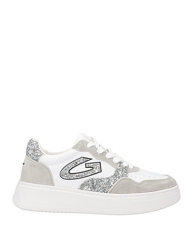 ALBERTO GUARDIANI Sneakers Pastel yellow Leather, Textile fibres