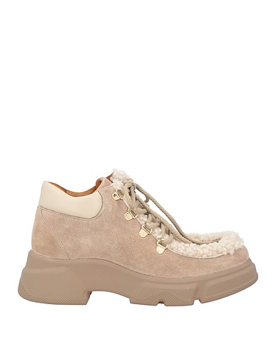 VOILE BLANCHE Ankle boot Khaki Leather, Shearling