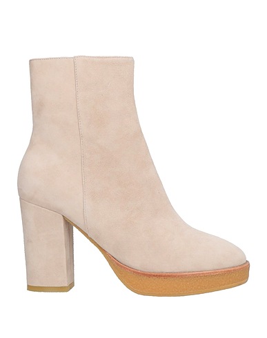 LOLA CRUZ Ankle boot Off white Leather