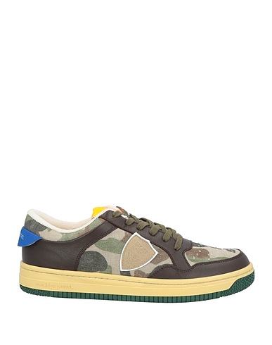 ACBC x PHILIPPE MODEL Sneakers Testa di moro Pelle, Fibre tessili