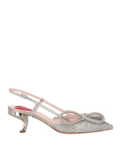 ROGER VIVIER Court Silver Textile fibres