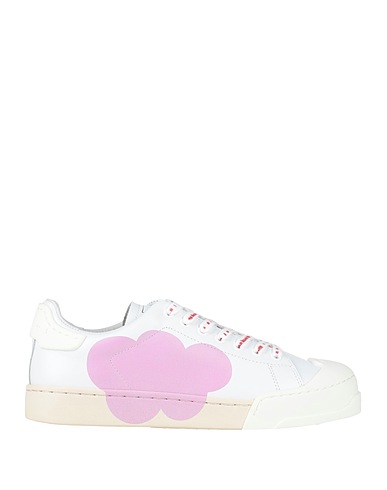 MARNI x NO VACANCY INN Sneakers Bianco Pelle, Gomma