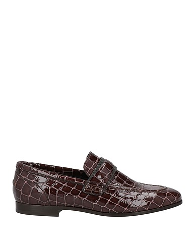 BRUNELLO CUCINELLI モカシン ダークブラウン 革（なめし加工）