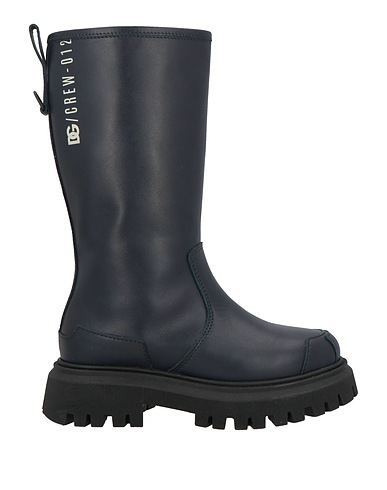 DOLCE&GABBANA Stiefel Nachtblau Leder