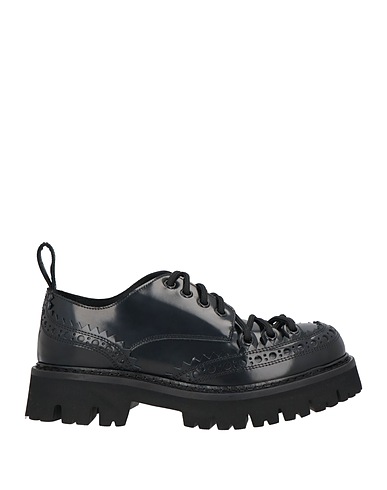 MOSCHINO Laced shoes Black Leather