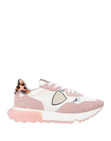 PHILIPPE MODEL Sneakers Antique rose Leather, Textile fibers