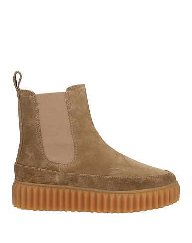 VOILE BLANCHE Ankle boot Khaki Leather
