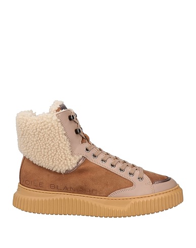 VOILE BLANCHE Sneakers Camel Leather, Shearling