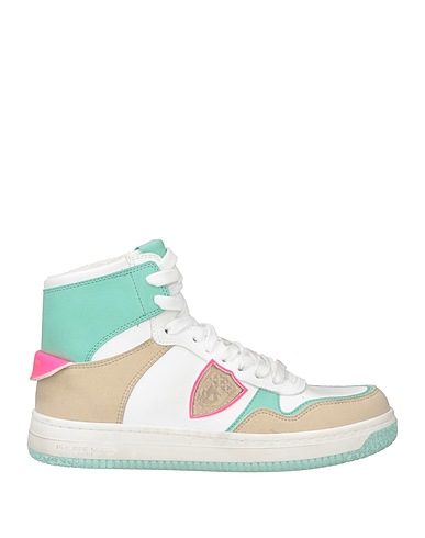 PHILIPPE MODEL Sneakers Verde chiaro Pelle, Fibre tessili