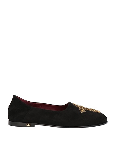 DOLCE&GABBANA Loafers Black Goat skin