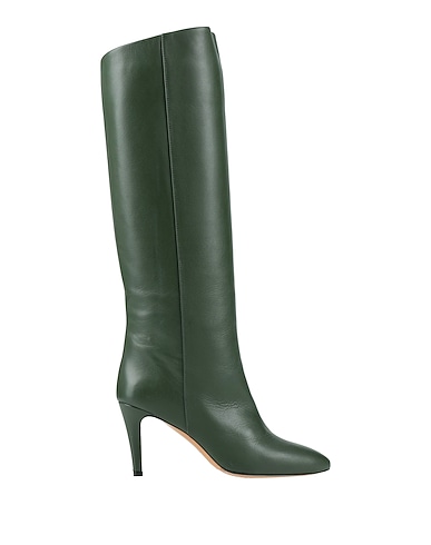 THE SELLER Boots Military green Leather