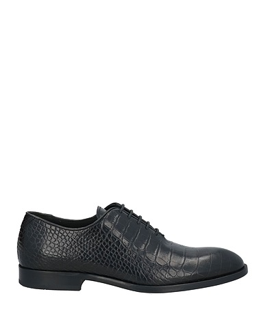 GIOVANNI CONTI Laced shoes Black Leather