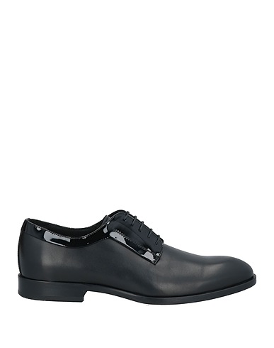 GIOVANNI CONTI Laced shoes Black Leather