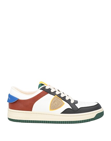 PHILIPPE MODEL Sneakers White Leather, Textile fibers