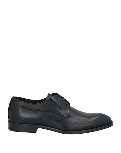 GIOVANNI CONTI Laced shoes Black Calfskin