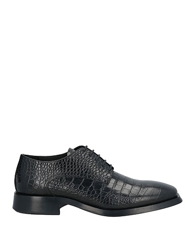 GIOVANNI CONTI Laced shoes Black Leather