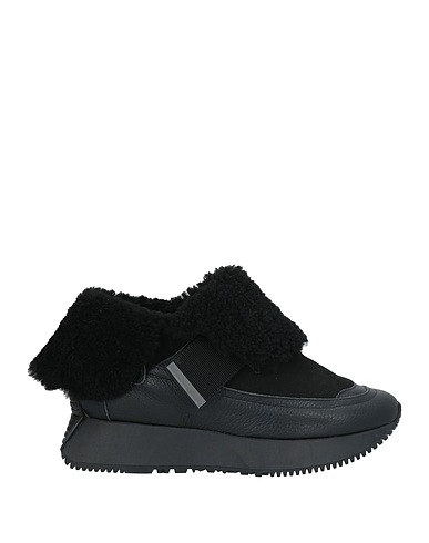 LORIBLU Ankle boot Black Leather, Textile fibers