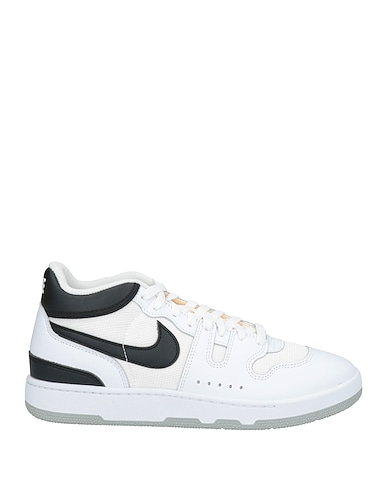 NIKE Sneakers White Leather, Textile fibres