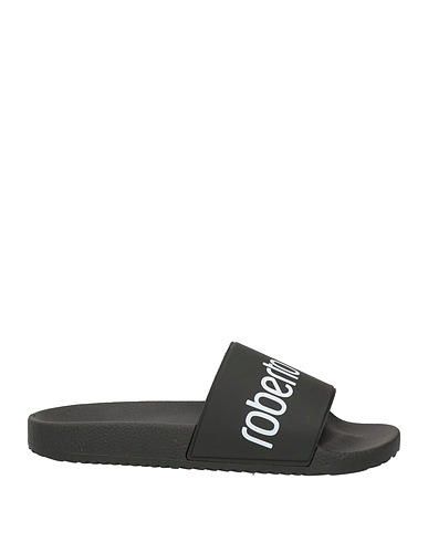 ROBERTO CAVALLI Sandals Black Rubber