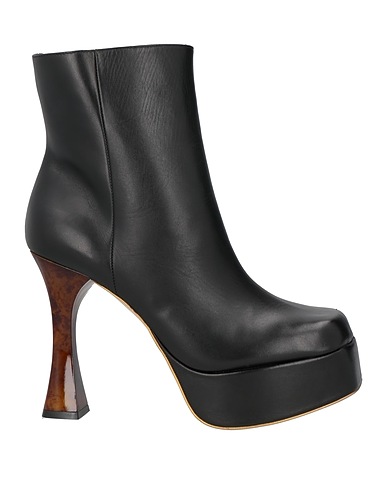 GOLD & ROUGE Ankle boot Black Leather