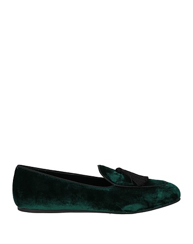 CHARLES PHILIP Milano Loafers Emerald green Textile fibers