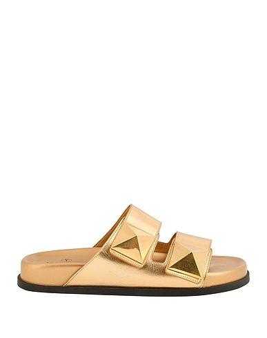 VALENTINO GARAVANI Sandals Gold Leather