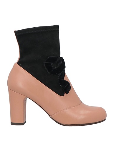 CHIE MIHARA Ankle boot Light brown Textile fibres, Leather