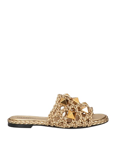 VALENTINO GARAVANI Sandals Gold Leather