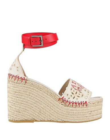 VALENTINO GARAVANI Espadrilles Beige Textile fibers, Leather