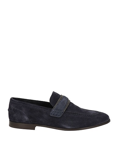 BRUNELLO CUCINELLI Loafers Navy blue Leather