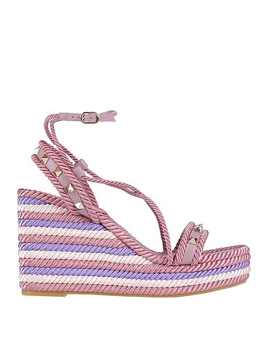 VALENTINO GARAVANI Espadrilles Fibres textiles, Cuir